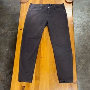 Ag Adriano Goldschmied Brown  Pants The Prima Mid Rise Cigarette